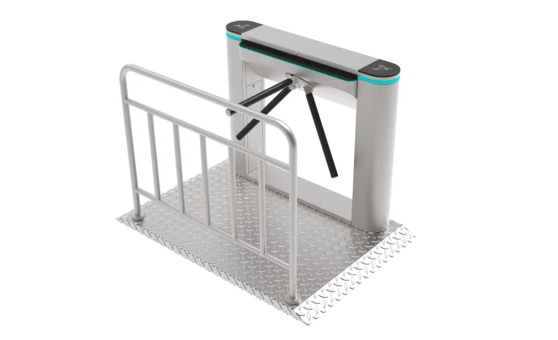 tainless steel tripod turnstile for office lobby