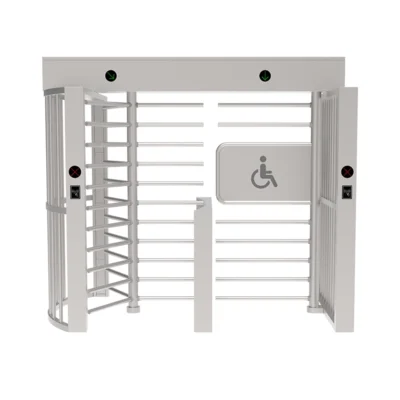AT503 Accessible Full Height Turnstiles with dedicated barrier-free door, 304 stainless steel, anti-tailgating security turnstile for inclusive access control