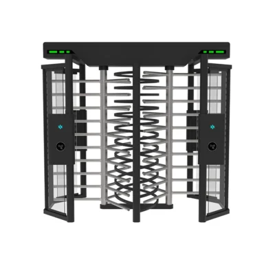 AT505-TC-01 coated double doors full height turnstile by AIPADA, high-security anti-tailgating access control gate