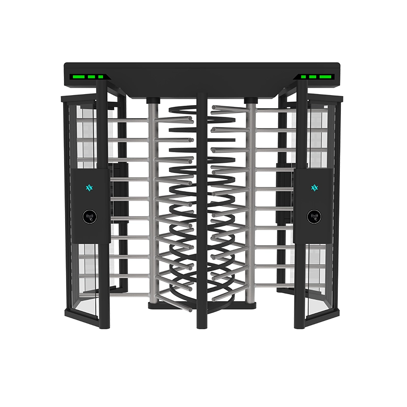 AT505-TC-01 coated double doors full height turnstile by AIPADA, high-security anti-tailgating access control gate