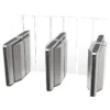 Compact AT608-TC-01 servo sliding turnstile access control system, stainless steel security gate