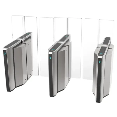 Compact AT608-TC-01 servo sliding turnstile access control system, stainless steel security gate