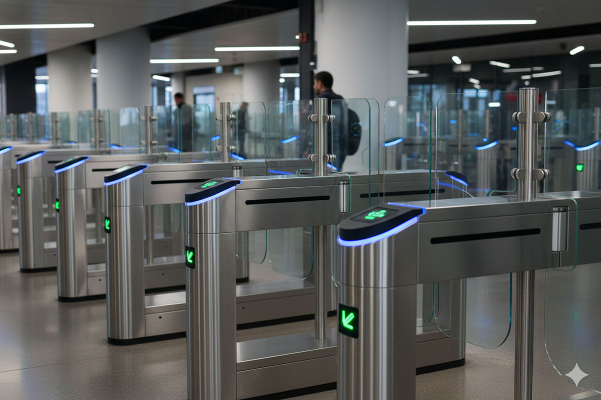 ![Materials used in manufacturing flap barriers](https://aipadaturnstile.com/wp-content/uploads/2026/04/What-Materials-are-Flap-Barriers-Made-Of.jpg "Flap Barrier Materials")