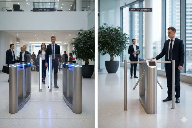 ![Difference between flap barrier and turnstile systems](https://aipadaturnstile.com/wp-content/uploads/2026/04/What-is-the-Difference-Between-Flap-Barrier-and-Turnstile.jpg "Flap Barrier vs. Turnstile")