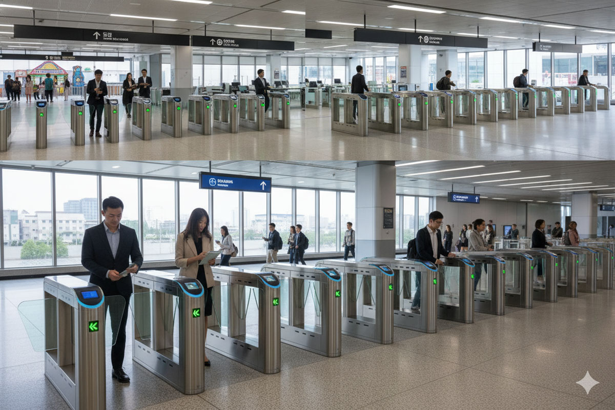 ![Common installation locations for flap barriers](https://aipadaturnstile.com/wp-content/uploads/2026/04/Where-are-Flap-Barriers-Commonly-Installed.jpg "Flap Barrier Installations")