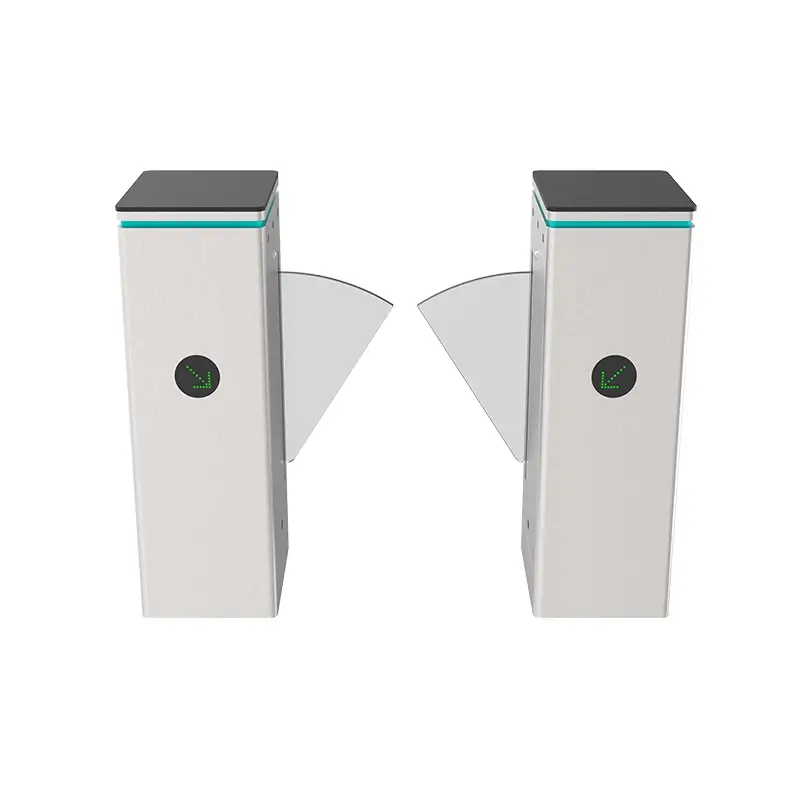 Gym Flap Barrier Turnstile AT315 2 AT315 vertical stainless steel flap barrier turnstile for gym fitness access control