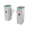 Gym Flap Barrier Turnstile AT315 7 AT315-TC-03 slim SUS304 stainless steel flap turnstile, narrow body access barrier for compact gym hallway installation