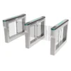 Optical Swing Turnstile AT204, dual lane SUS304 automatic swing barrier with top horizontal