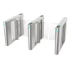 Outdoor speed gates turnstile, SUS304 stainless steel access barrier for exterior pedestrian security