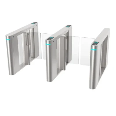Outdoor speed gates turnstile, SUS304 stainless steel access barrier for exterior pedestrian security
